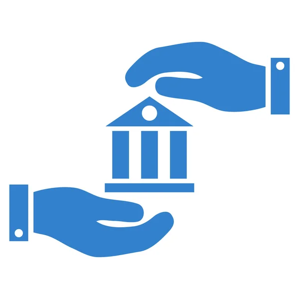 Τράπεζα υπηρεσία επίπεδης διάνυσμα σύμβολο — Διανυσματικό Αρχείο