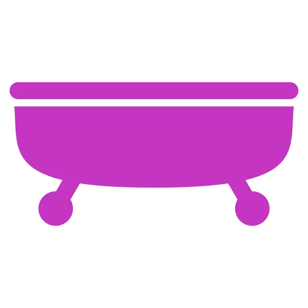 Bathtub Flat Vector Symbol — Stock Vector