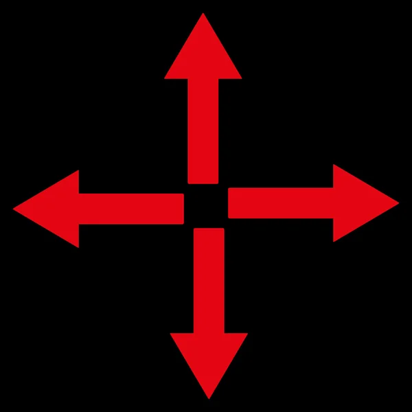 Розгорнути стрілки Плоский векторний символ — стоковий вектор