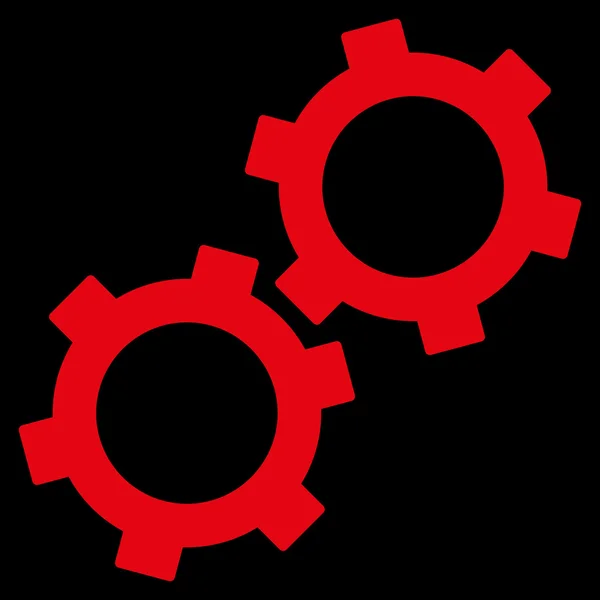 Gears Flat Vector Symbol — 图库矢量图片