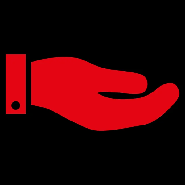 Hand Flat Vector Symbol — Διανυσματικό Αρχείο