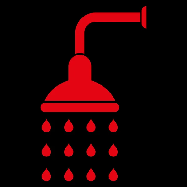 Símbolo de vector plano de ducha — Vector de stock