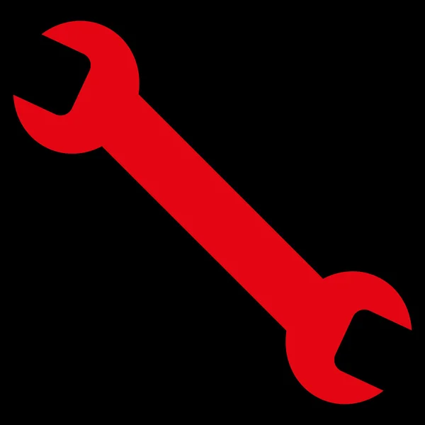 Wrench Flat Vector Symbol — Stockvector