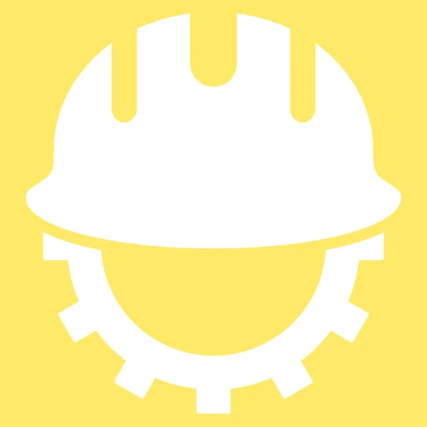 Desarrollo Hardhat Flat Vector Symbol — Vector de stock