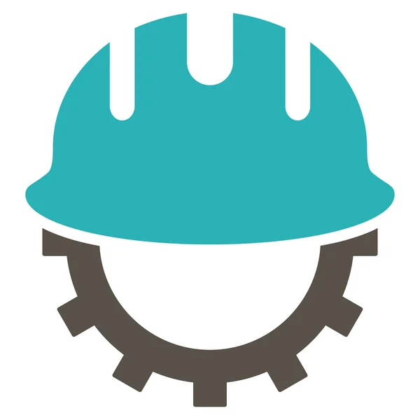 Symbole de vecteur plat de Hardhat de développement — Image vectorielle