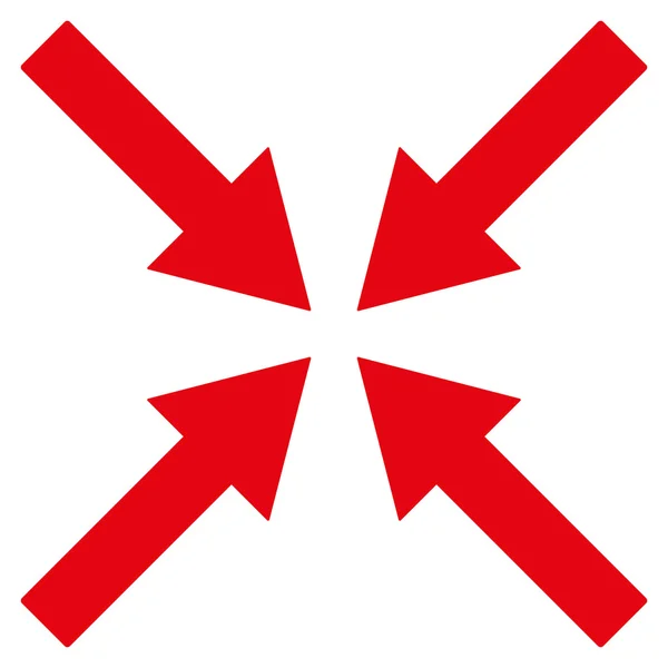 Center Arrows Flat Vector Symbol — 스톡 벡터