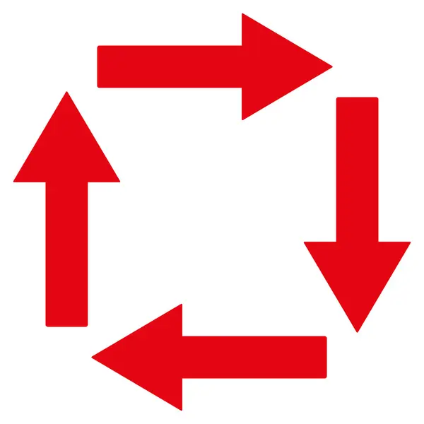 Frecce di circolazione Simbolo vettoriale piatto — Vettoriale Stock