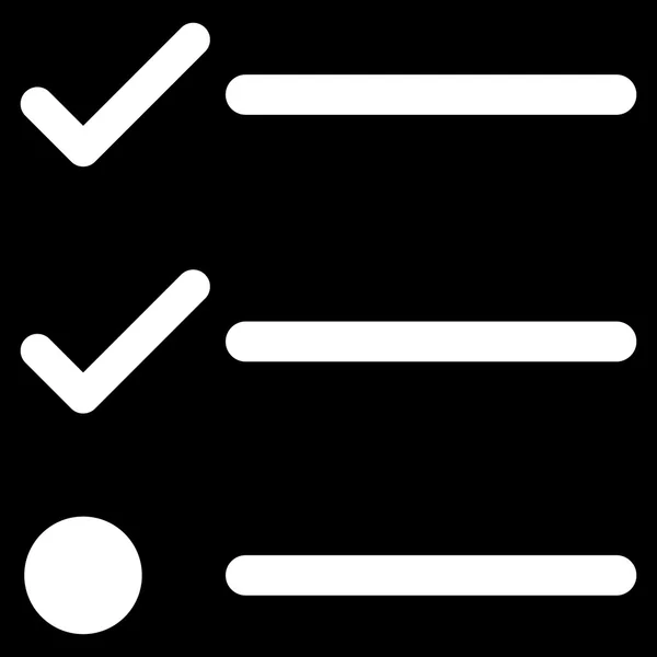 Lista de comprobación Símbolo vectorial plano — Archivo Imágenes Vectoriales