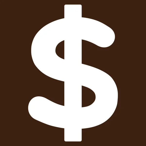 Символ вектора плоского доллара — стоковый вектор