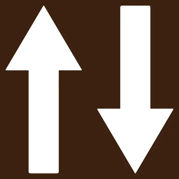 Vertical Flip Arrows Flat Vector Symbol — Stok Vektör