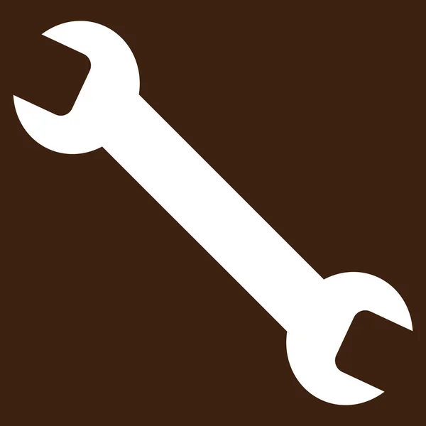 Wrench Flat Vector Symbol — Stockový vektor