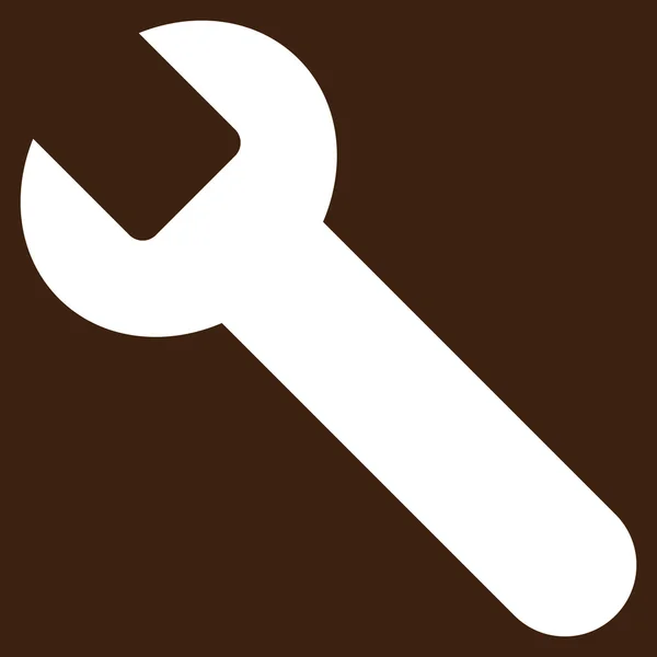 Wrench Flat Vector Symbol — Stockvector