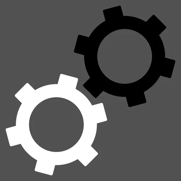 Gears Flat Vector Symbol — Διανυσματικό Αρχείο