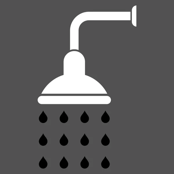 Symbole de vecteur plat de douche — Image vectorielle