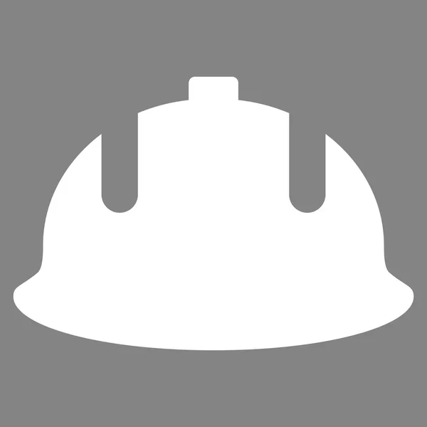 Construction Helmet Flat Vector Symbol — Stock Vector