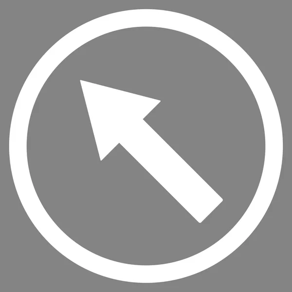 Up-Left Rounded Arrow Flat Vector Symbol — Stockový vektor