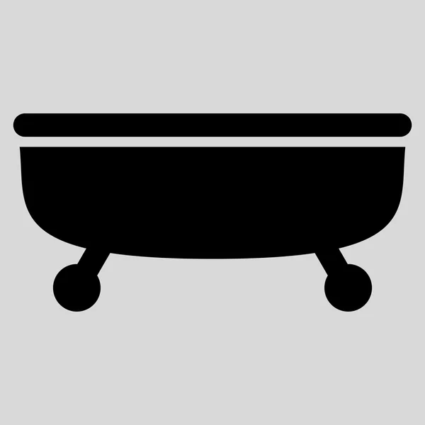 Bathtub Flat Vector Symbol — Stock Vector