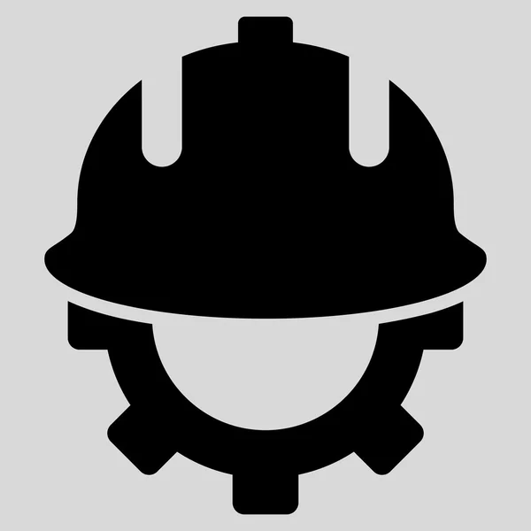 Rozwoju kask płaski wektor Symbol — Wektor stockowy