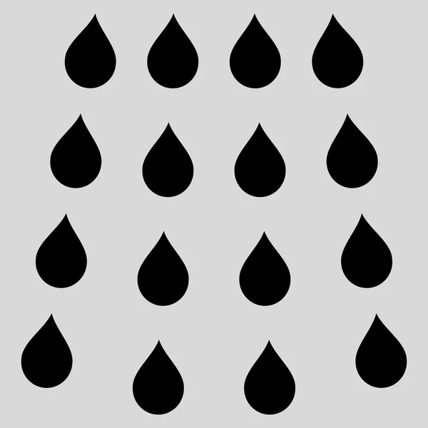 Drops Flat Vector Symbol — Stock Vector