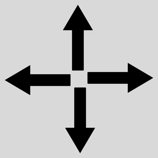 Simbol Vektor Datar Panah Lebar - Stok Vektor