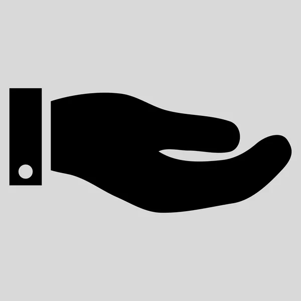 Hand Flat Vector Symbol — Stock Vector