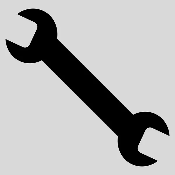 Wrench Flat Vector Symbol — Wektor stockowy