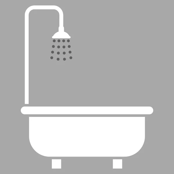 淋浴平面矢量符号 — 图库矢量图片