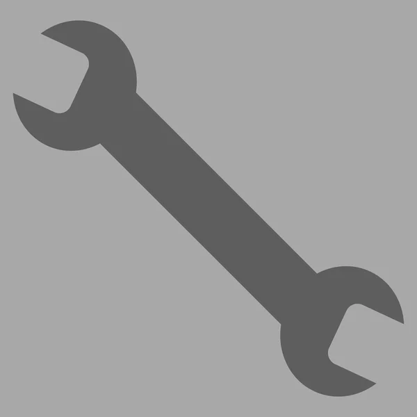 Wrench Flat Vector Symbol — Stock vektor