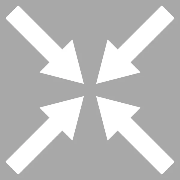 Center Arrows Flat Vector Symbol — 图库矢量图片