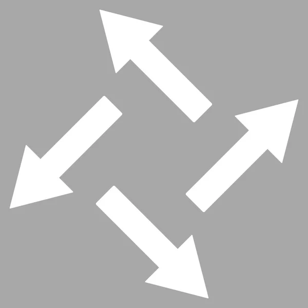Simbolo vettoriale piatto delle frecce centrifughe — Vettoriale Stock