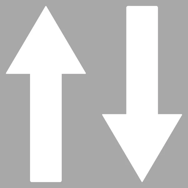 Setas de aleta verticais Símbolo vetorial plano —  Vetores de Stock