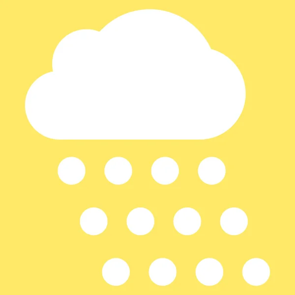 Symbole vectoriel plat nuage de pluie — Image vectorielle