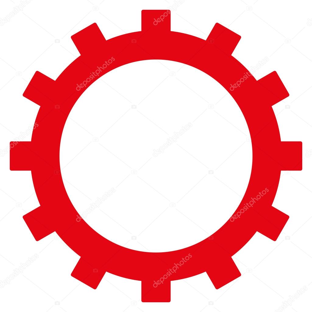 gear flat vector symbol