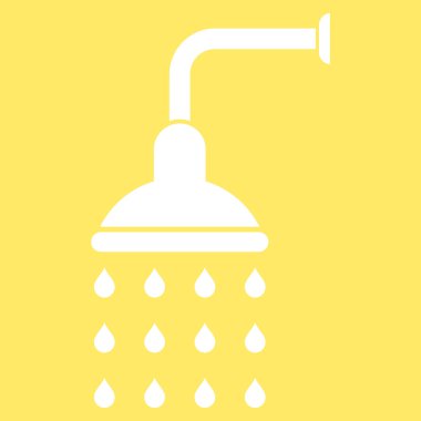 Duş düz vektör simgesi