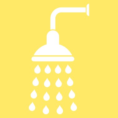 Duş düz vektör simgesi