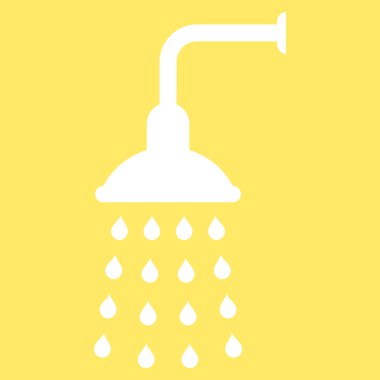 Duş düz vektör simgesi