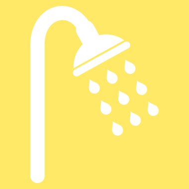 Duş düz vektör simgesi