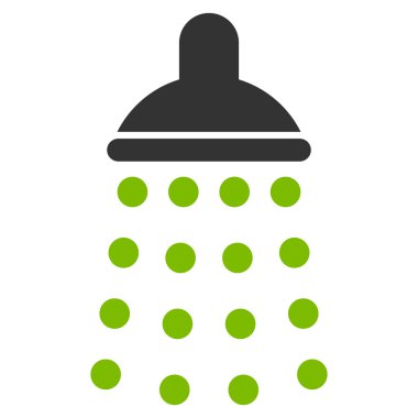 Duş düz vektör simgesi