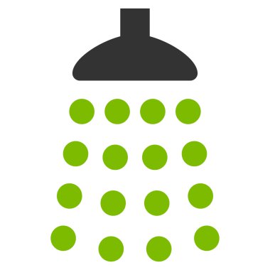 Duş düz vektör simgesi