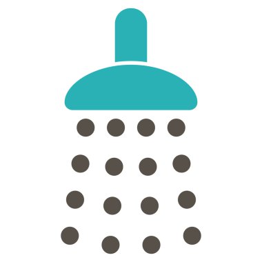 Duş düz vektör simgesi