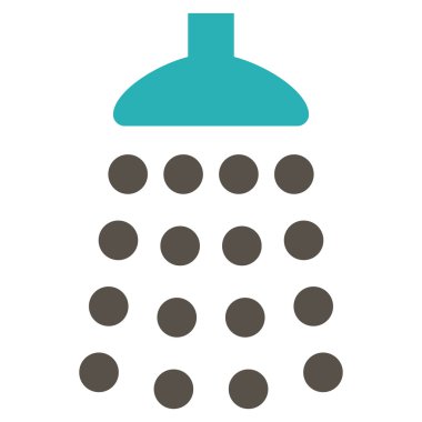 Duş düz vektör simgesi