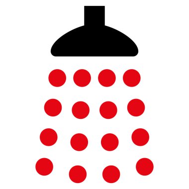 Duş düz vektör simgesi