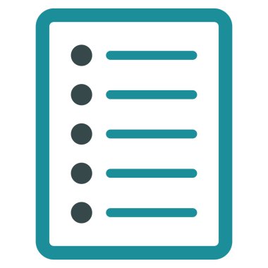 List Page Flat Vector Symbol