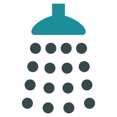 Duş düz vektör simgesi