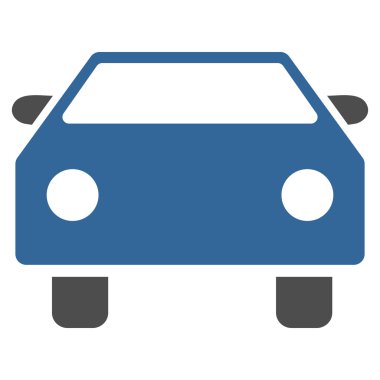 Araba düz vektör simgesi