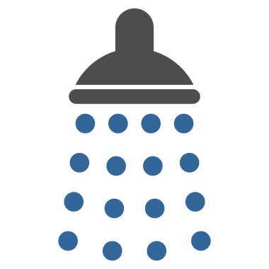 Duş düz vektör simgesi