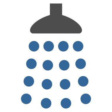 Duş düz vektör simgesi