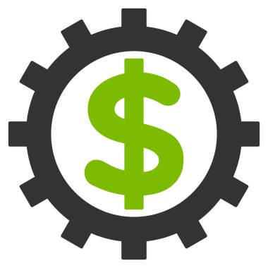 Finans sektöründe düz vektör simgesi