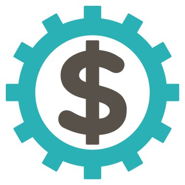 Finans sektöründe düz vektör simgesi