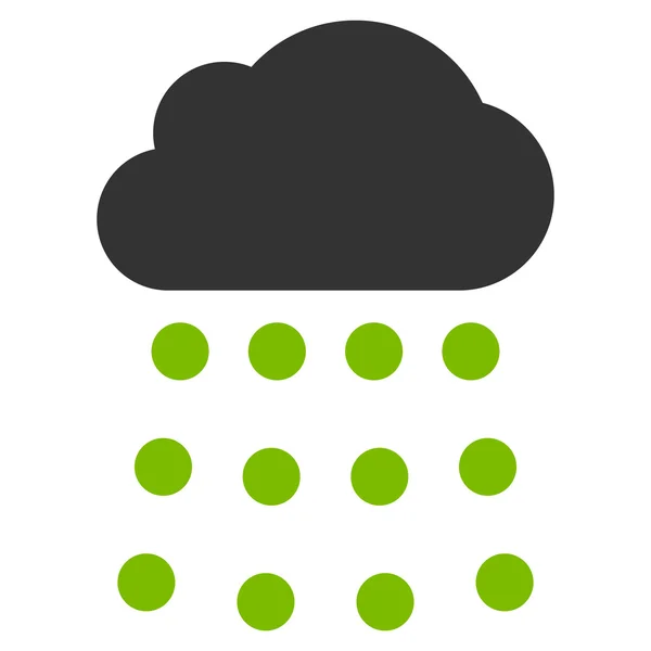 Simbolo vettoriale piatto nuvola di pioggia — Vettoriale Stock